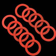 600个M10 M12 M16 M20 M22 M25 M32平垫圈，红色钢纤维绝缘垫片平环密封紧固件垫圈工具套装