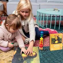 Rompecabezas de 24 piezas Da Vinci Mona Lisa, rompecabezas de artista infantil para niños de 3 a 5 a 6 años de edad, juego de entretenimiento de descompresión intelectual fácil y juguetes - 1 - Ver 3