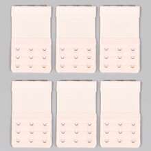 3pcs 3-Row 3-Hook Bra Extender Clasps, Lingerie Accessories - Multicolor - View 19