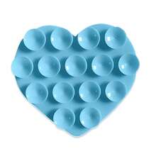 1pc Creative Double-Sided Heart Shaped Strong Silicone Suction Cup Phone Case, Adjustable Portable Silicone Suction Cup Phone Holder, Non-Slip, Washable, Compatible With Android Phones, Birthday Gift Phone Accessory Compatible With IPhone, Android Phone, Gift For Birthday, Family, Friends Gifts Birthday Phone Stand Phone Accessories Strong Load-Bearing - Multicolor - View 8