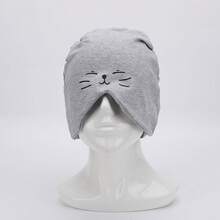 Gorro de Dormir Unisex% Algodón Antialérgico Gorro de Casa de Dos Capas Gorro de Tela No Alérgico - Gris claro (ZZZ) - Ver 18