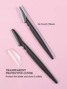 40/30/20/12/6/3/1 件套。眉毛修剪器和剃须刀套装，眉毛修剪器和剃须刀，去角质和脱毛工具，体毛修剪器和面部及眉毛剃须刀套装，长柄刀片带精密保护盖，面部剃须刀片，带保护盖的眉毛修剪器刀片和剃须刀。