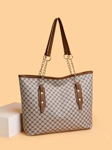 3pcs High-Quality Lightweight Luxury Tote Bag Set, Fashionable Casual Shoulder & Underarm Bags - Multicolor - View 2