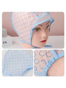 6件套染发帽（带挂钩），1个挑染挂钩，1个可重复使用的DIY染发帽，专业染发挑染帽