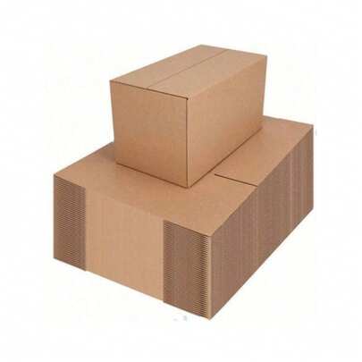 20 sztuk brązowych, falistych pudełek wysyłkowych o wymiarach 13 x 8,5 x 7,5 cm, do pakowania prezentów i wysyłek dla małych firm