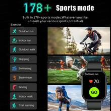 GUHUAVMI 2026新款通用GPS智能手表系列10，男女通用，内置高精度GPS定位，2.01英寸全触控屏幕，支持蓝牙通话、语音助手、提醒功能，时尚可穿戴设计，178+运动模式，指南针，健身追踪器，活动追踪器，GPS运动追踪，IP68级防水，户外运动智能手表，兼容安卓和iOS系统，是馈赠亲朋好友的理想之选。