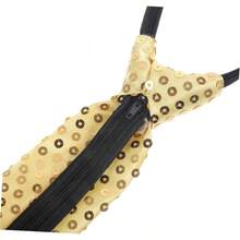 KICHOUSE Corbata De Lentejuelas Festiva Para Actuacin y Traje De Disfraz Ajuste Cmodo - inicial - Ver 5