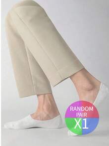 1/10 Pair Plus Size Men's Non-Slip Invisible Socks, Suitable For Daily Wear Or Sports - Multicolor - View 13