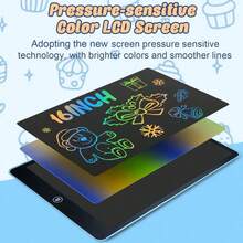 Tableta de dibujo LCD de 16"/13"/11"/6.5", escritorio de juegos, pizarra de garabatos, tableta de dibujo portátil, pizarra de escritura electrónica, pizarra reutilizable para escribir y dibujar, adecuada para arte y manualidades, educación en el hogar, regreso a la escuela, regalo de vacaciones - Multicolor - Ver 6