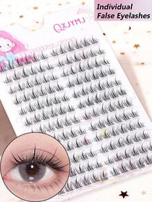 144片C型卷翘向日葵假睫毛，适合日常或派对使用，睫毛簇，单根睫毛，假睫毛 - C - 查看 3