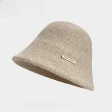 1pc Women's Casual Solid Color Bucket Hat, Versatile Knitted Bucket Hat, Suitable For Daily, Commuting, Outdoor Leisure, Home Leisure, Travel, Holiday Gifts, Versatile Outfit - Multicolor - View 9