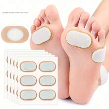 6 piezas Almohadillas autoadhesivas multifuncionales para los pies - Cojines de gel suaves, protegen los dedos, callosidades y talones, comodidad todo el día - Multicolor - Ver 1