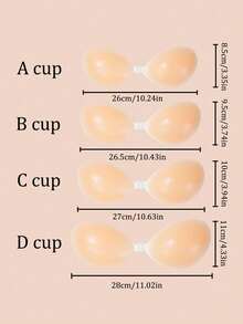 3pcs Women Silicone Sticky Bras, Invisible Straps Lift Up Design, Self-Adhesive Strapless Bras, Suitable For Wedding Dresses, Backless Dresses, Spaghetti Strap Dresses, Tight Dresses, Sheer Tops, Spaghetti Strap Outfits, Bridal Shower, Travel, Party, Cocktail, Wedding, Formal Dinner