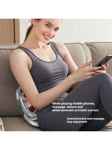 6 unidades Pistolas de masaje inteligentes, carga Tipo-C (batería de litio de 2000mAh), alta potencia de salida, fuerza de conducción potente, bajo nivel de ruido, pantalla LED, 9 modos, 20 niveles de intensidad, adecuado para diferentes partes del Body, regalo perfecto para el Día del Padre, Día de la Madre y San Valentín - Gris - Ver 6