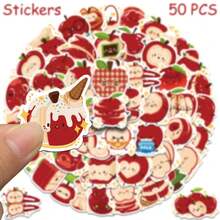 50 miếng dán hình vườn táo hoạt hình, thích hợp để trang trí ngày lễ, Halloween, Giáng sinh, Lễ Phục sinh, tự làm trên bình nước, ván trượt, v.v. Bộ hình dán graffiti sống động, đẹp mắt dành cho nhật ký, sổ lưu niệm, đồ dùng tiệc tùng, tuyệt vời cho mùa đông, đồ dùng làm sổ lưu niệm năm mới. - Nhiều màu - Xem 4