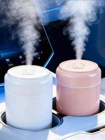 USB供电车载加湿器，卧室加湿器，两档调节，超声波纳米雾化，可添加精油，适用于家庭/办公室/汽车