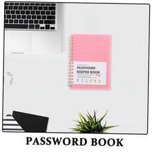 HOMSFOU Libreta De Contraseas Pequea Organizador De Contraseas Completo Rpido - Rosa - Ver 3