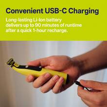 Beard & Body Trimmer For Men, LED Light, USB-C Fast Charging Electric Shaver With 3 Precision Guide Combs 1/3/5mm And Travel Bag IPX6 Washable Wet & Dry Body Groomer, Compatible With QP Series - Multicolor - View 6