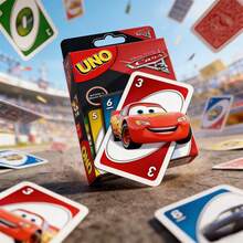 1pc New Car Mobilization Game Anime Cartoon Pattern Family Funny Entertainment Uno Cards Games Christmas Gifts Party Games, Party Games, Student Gifts, Valentine's Day Gifts, New Year's Gifts - Black - View 5