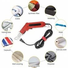 Cortador de espuma de alambre caliente con caja de almacenamiento de guía de hoja para cuero de tela no tejida - Rojo - Ver 5