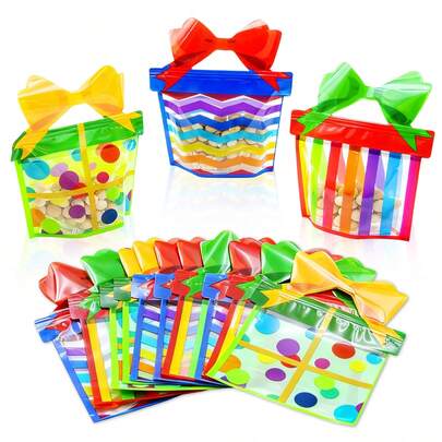 Kids Party Favor Bags, Cute Creative Reusable Resealable Gift Bags For Candy, Birthday Gifts, Photo Frames, Fruits, Snacks