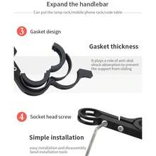 Bicycle Handlebar Extension Bracket, Aluminum Alloy Extender 10cm/20cm/30cm - Black - View 6