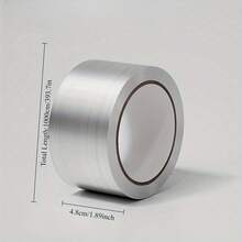 1卷铝箔防水、耐油、耐热厨房炉灶缝隙密封胶带，超强防水胶带 - 多用途银灰色密封胶，适用于墙壁、塑料、玻璃、木材和金属 - 适用于厨房、浴室淋浴间和浴室边缘，适用于室内和室外修补 - 彩色 - 查看 11