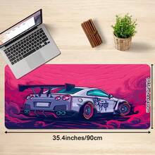 超大游戏鼠标垫，炫酷汽车图案，防滑橡胶底座，高灵敏度 - 游戏玩家、上班族和家庭用户的理想之选 - 送给男友的完美节日礼物