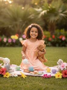 Choose Your Dress 3 Marias Girls' Clothing 100% Cotton Comfortable Children's Dress - V3009 - 查看 4