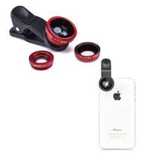 Universal Clip-On 3-In-1 Phone Camera Lens Kit – Wide Angle + 180° Fisheye + Macro Lenses For IPhone & Android – Portable Smartphone Lens Set For Travel, Selfies & Close-Up Pics - Gold - View 5