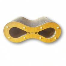 Cadeira de Descanso para Arranhar Gatos Internos Marrom, Prancha de Arranhar de Dois Lados, Tapete Grande para Arranhar Gatos - A - Visão 11