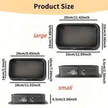 1pc Of Non-Stick Carbon Steel Cake Pan, Rectangular Baking Mold With Removable Base - Leak-Proof Design For Cheesecake, Ice Cream, Thanksgiving, Christmas, Halloween, Easter - Electric Oven Compatible, Versatile Bakeware - Multicolor - View 6