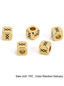 1pc Vinking Runes Signs Accessories Runic Alphabets Letters Sacred Symbol Bead For DIY Making Bracelet Necklace Jewelry H593