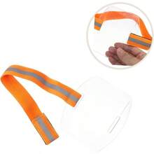 PRETYZOOM Portatarjetas De Identificacin Porta Credencial De Trabajo Para Trabajadores De Emergencia Personal De  Almacn Correa Para Credencial Soporte Para Tarjetas De Identifica - Naranja - Ver 9