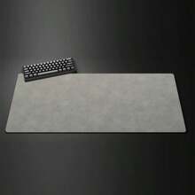 Mouse Pad de Jogo Texturizado Cinza, Tapete de Mesa de Escritório de Computador para Jogos, [Unidade de Tamanho: Cm], Mouse Pad de Borracha Antiderrapante para Teclado, Tapete de Mesa Estendido. A parte de trás é feita de uma base de borracha antiderrapante durável, e o padrão de textura hexagonal de alta densidade pode segurar firmemente a mesa para evitar que o mouse pad deslize durante o uso diário e o movimento do mouse. - Multicolorido - Visão 12