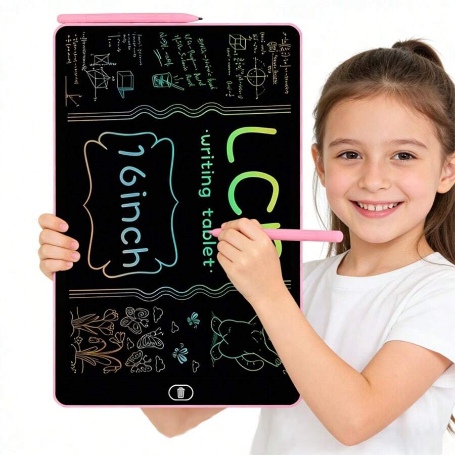 Tableta de dibujo LCD de 16"/13"/11"/6.5", escritorio de juegos, pizarra de garabatos, tableta de dibujo portátil, pizarra de escritura electrónica, pizarra reutilizable para escribir y dibujar, adecuada para arte y manualidades, educación en el hogar, regreso a la escuela, regalo de vacaciones