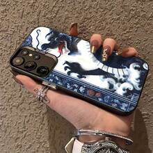 Estuche para teléfono con diseño de dragón Compatible con estuches para teléfonos   17  16 Pro Max  15 Pro Max  13 y  12 Hecho de material TPU a prueba de caídas, resistente al desgaste y cómodo de sostener Un gran regalo para familiares, amigos, seres queridos, novios, novias y para Navidad y Año Nuevo - Negro - Ver 4