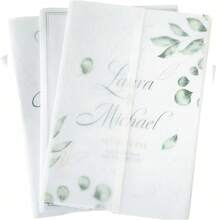 130pcs Kraft Paper Envelopes, Pre-Folded Kraft Paper Envelope Liners, Suitable For 5x7 Inch Invitations, Clear Unprinted Wedding Invitation Envelopes, Suitable For Weddings, Baby Showers, Birthday Invitations - Transparent - View 3