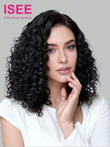 ISEE Tóc giả Hair Wear Go Glueless Water Wave Lace Closure Wig 6*4 HD Lace, tóc thật mềm mại và khỏe mạnh, độ dài 10-14 inch (kiểu tóc bob), mật độ 180%, đường chân tóc đã được cắt và tỉa sẵn. - SNatural - Xem 2