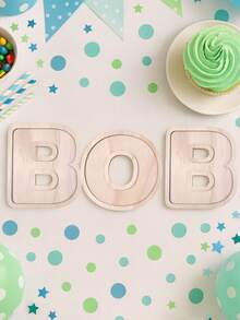 1 pieza Bandeja de letras de madera, Bandeja de decoración del Día de la Madre, Decoración de graduación de paleta, Bandeja de aperitivos de felicitaciones de graduación, Bandeja de donas, Decoración DIY creativa para colorear, Bandeja de postres de fiesta de cumpleaños, Bandeja de dulces de fiesta de baby shower, Bandeja de dulces de revelación de género, Bandeja de galletas y chocolates del Día de la Madre, Bandeja de galletas y café de la tarde, Bandeja de servicio de restaurante, Soporte de exhibición de alimentos de cocina, Bandeja de frutas y verduras de cocina, Vajilla de comedor, Regalo de cumpleaños, Recuerdos de fiesta - carta - Ver 11