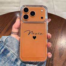 Phone - Personalized Custom Name Phone Suitable 17, 16, 15, 14, 13, 12, 11 Pro, 17Air. Soft TPU Stylish Transparent Cases, A Great Friends, Compatible With 16, 14 Plus, Providing Protective Shockproof Back Cover Premium Silicone Drop-Proof Phone - 1pc - 查看 1