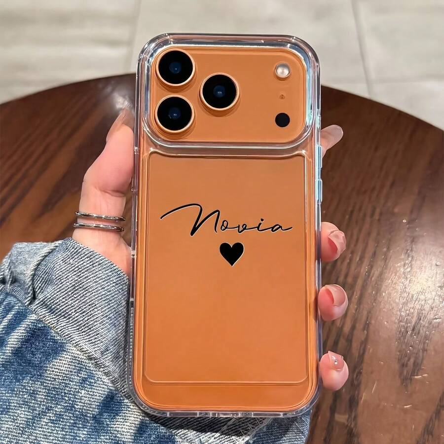 Phone - Personalized Custom Name Phone Suitable 17, 16, 15, 14, 13, 12, 11 Pro, 17Air. Soft TPU Stylish Transparent Cases, A Great Friends, Compatible With 16, 14 Plus, Providing Protective Shockproof Back Cover Premium Silicone Drop-Proof Phone - 1pc - 查看 1