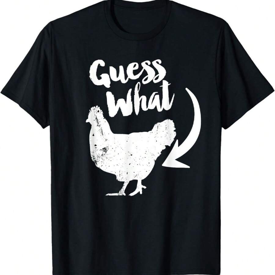 What_ Chicken Butt T-Shirt - Negro - Ver 1