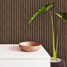 Adhesive Wallpaper With Rustic Oak Wood Ribbed Pattern And Thin Strips - Multicolored 27 - View 6