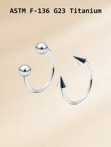 2-8pcs Nose Rings Studs Titanium Alloy Nose Studs, G23 Septum Piercing Nose Ring For Women Men, L Shaped Nose Studs 18G/20G Nose Piercing Jewelry, Septum Rings 2mm 2.5mm 3mm CZ Nose Ring Hoop Piercing Body Jewelry