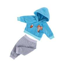 Cute Animal Pattern Doll Sweatshirt Set, Fits 14-18 Inch Plush Toys (Doll Not Included), Soft Fabric, Suitable For Parent-Child Play, Best Holiday Surprise Gift For Kids - Multicolor - View 13