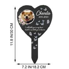 1pc Customized Pet Photo Memorial Metal Grave Marker - Personalized Plaque With Name & Date, Heart Shaped Design, Durable Outdoor Lawn Art, Suitable For Dogs, Cats, Pet Loss Condolence Gift, Memorial Keepsake