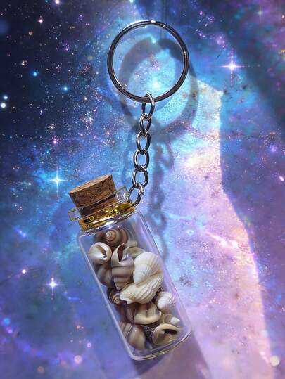 New 10ml Glass Bottle Keychain, DIY Wishing Drift Bottle, Graduation Season Student Activity Giveaway, Decorative Pendant, Commemorative Gift, Birthday Present, Creative Gift