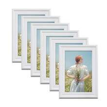 复古优雅装饰相框（设计仅供参考，照片纸随机），复古风格，适合家居装饰、客厅、卧室、书房、办公桌面或墙面悬挂。 - 白色 - 查看 10