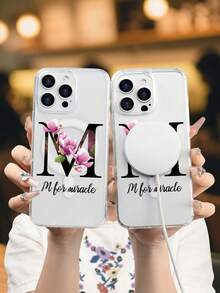 Lujo Ligero Estilo y BellezaM para milagro Funda de Teléfono Transparente con Compatibilidad de Carga Inalámbrica Magnética Compatible con 17 17PROMAX 17PRO 16PROMAX 16PRO y Todos los Modelos Impresc - transparente - Ver 6